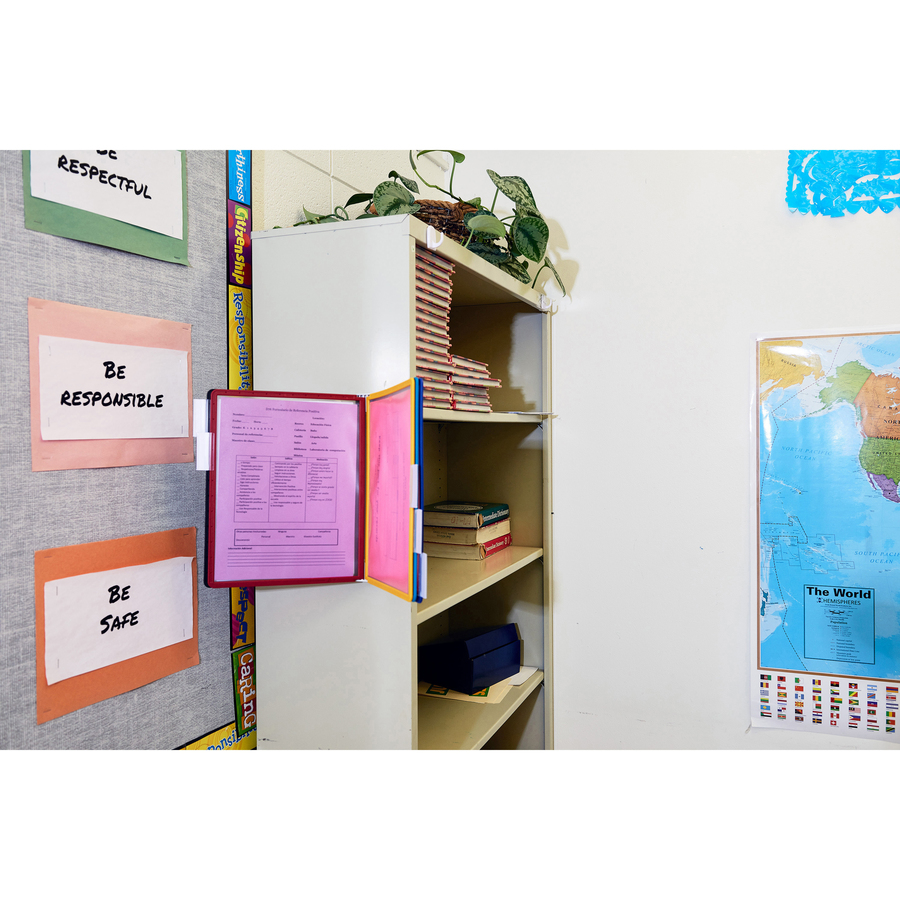 Durable VARIO Wall Reference System, 5 Panels, Letter, Asst. Borders ...